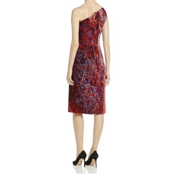 🔥 ElieTahari Carter Women’s Velvet One Shoulder Dress 🔥 Brand New with Tags!! - Picture 2 of 7